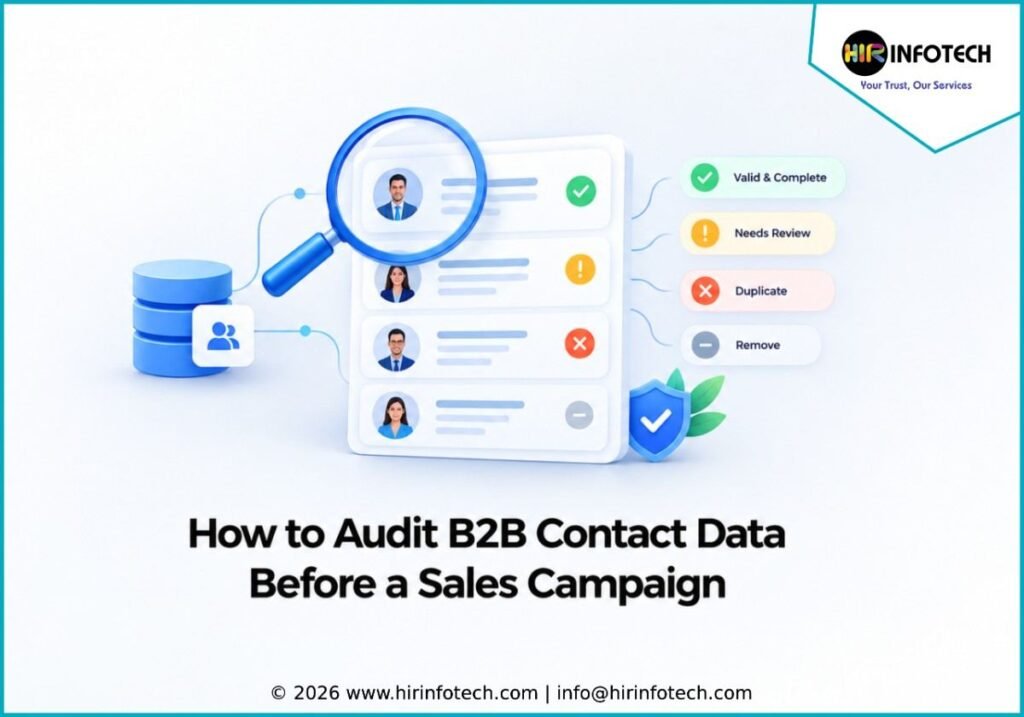 How to Audit B2B Contact Data Before a Sales Campaign